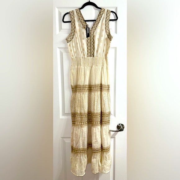 Bohemian Cotton Maxi Dress NWT - Picture 7 of 10
